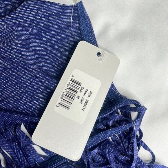 L*Space Womens Size XS Denim Fringe Bikini Set Top & Bottoms - Picture 11 of 11